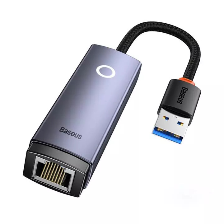 مبدل یواسبی به پورت شبکه بیسوس Baseus Ethernet Adapter USB to RJ45 LAN Port WKQX000113مبدل یواسبی به پورت شبکه بیسوس Baseus Ethernet Adapter USB to RJ45 LAN Port WKQX000113
