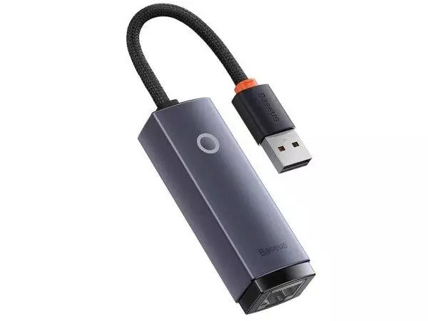 مبدل یواسبی به پورت شبکه بیسوس Baseus Ethernet Adapter USB to RJ45 LAN Port WKQX000113مبدل یواسبی به پورت شبکه بیسوس Baseus Ethernet Adapter USB to RJ45 LAN Port WKQX000113