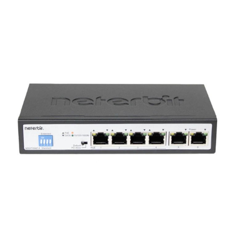 سوییچ 6 پورت نتربیت مدل NGS-F1006P-A