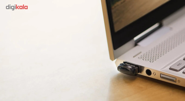 فلش مموری 128 گیگابایت سن دیسک مدل Ultra Fit، دارای رابط USB 3.1، سرعت استاندارد انتقال اطلاعات 10 گیگابیت بر ثانیه