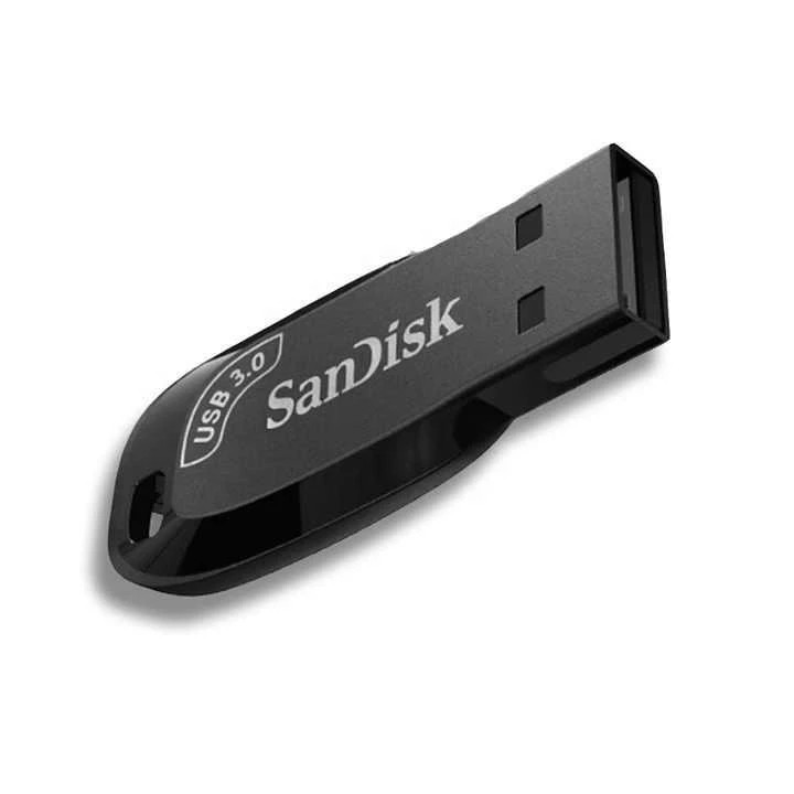 فلش مموری 64 گیگابایت سن دیسک مدل ULTRA SHIFT CZ410، دارای رابط USB 3.0، نرمافزار امنیتی و نرمافزار بازیابی فایلها