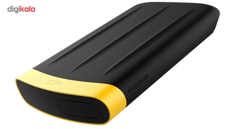 هارد اکسترنال سیلیکون پاور مدل Armor A65، با ظرفیت 2 ترابایت، دارای رابط کابل USB Type-A 3.2، سازگار با ویندوز و مک، مقاوم