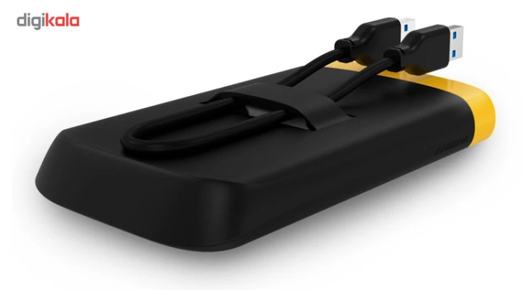 هارد اکسترنال سیلیکون پاور مدل Armor A65، با ظرفیت 2 ترابایت، دارای رابط کابل USB Type-A 3.2، سازگار با ویندوز و مک، مقاوم