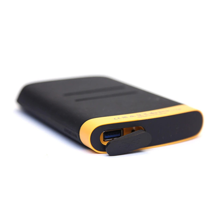 هارد اکسترنال سیلیکون پاور مدل Armor A65، با ظرفیت 2 ترابایت، دارای رابط کابل USB Type-A 3.2، سازگار با ویندوز و مک، مقاوم