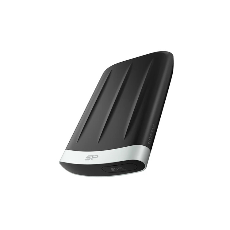 هارد اکسترنال سیلیکون پاور مدل Armor A65B، با ظرفیت 2 ترابایت، دارای رابط کابل USB 3.1، سازگار با ویندوز و مک، مقاوم در برابر ضربه، آب و گرد و غبار، دارای نشانگر LED