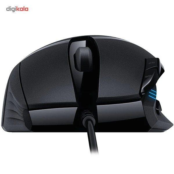 ماوس گیمینگ باسیم لاجیتک مدل G402 Hyperion Fury با حسگر اپتیکال، دارای 8 کلید با قابلیت برنامهریزی، دارای نمایشگر وضعیت باتری و چراغ LED، رابط USB، دقت 4000 DPI