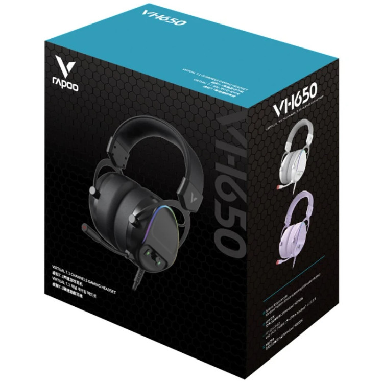 هدست مخصوص بازی رپو مدل VH650 RGB 7.1 Channel