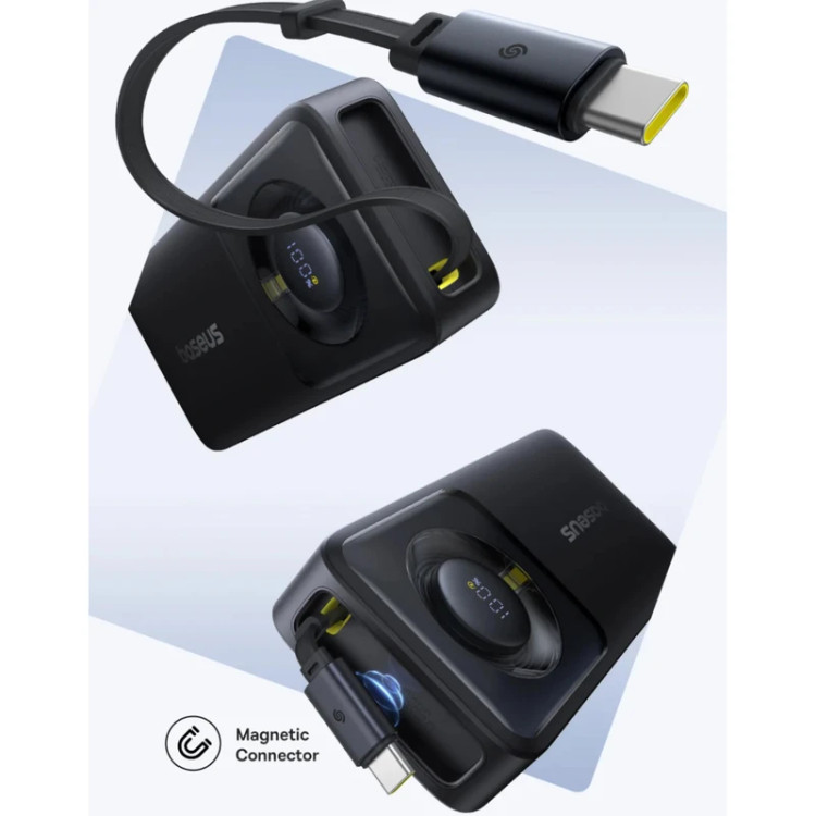 پاوربانک بیسوس مدل Free2Pull 65W ظرفیت 20000 میلی آمپر ساعت به همراه کابل USB-C